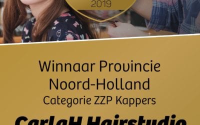 CarlaH Hairstudio wins the award for best hairdresser in North-Holland